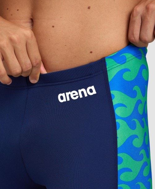 Navy / Navy Green Arena Ride The Wave Jammer | MUHNTRE-17