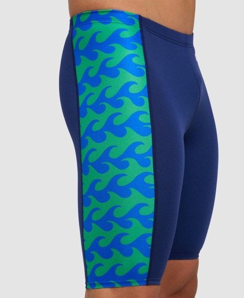 Navy / Navy Green Arena Ride The Wave Jammer | MUHNTRE-17