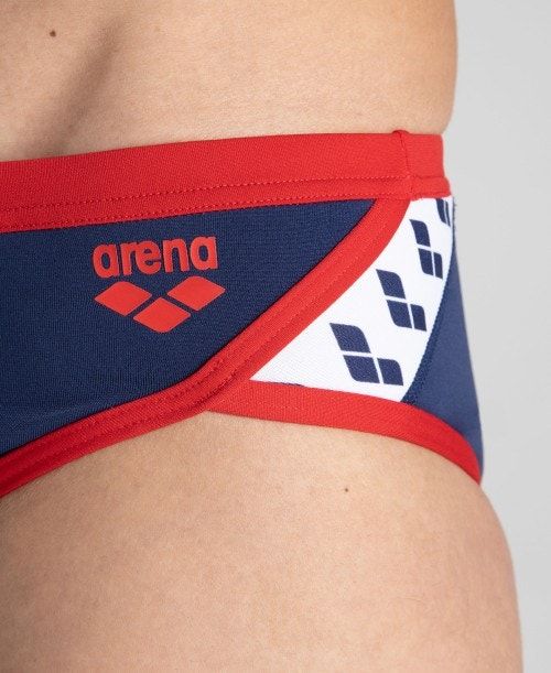 Navy / Red Arena Team Stripe Brief | GOTVYKL-01