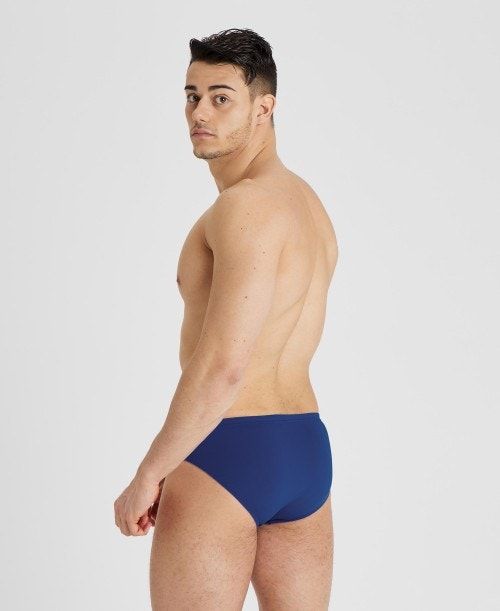 Navy / White Arena Team Solid Brief | OQEBYSU-42