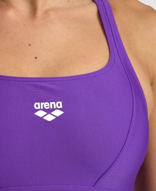 Purple Arena Solid Control Pro Back One Piece | TYOFHXL-05