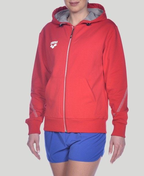 Red Arena Team Line Hooded Jacket | WHYAVMR-24