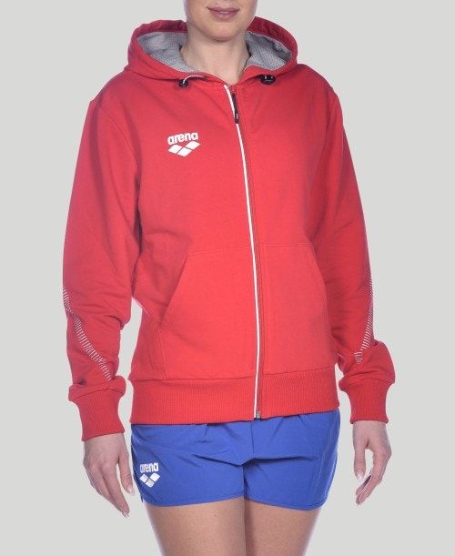 Red Arena Team Line Hooded Jacket | WHYAVMR-24