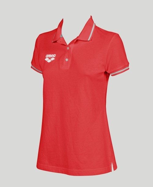 Red Arena Team Line Short Sleeve Polo | LGMPYBS-40