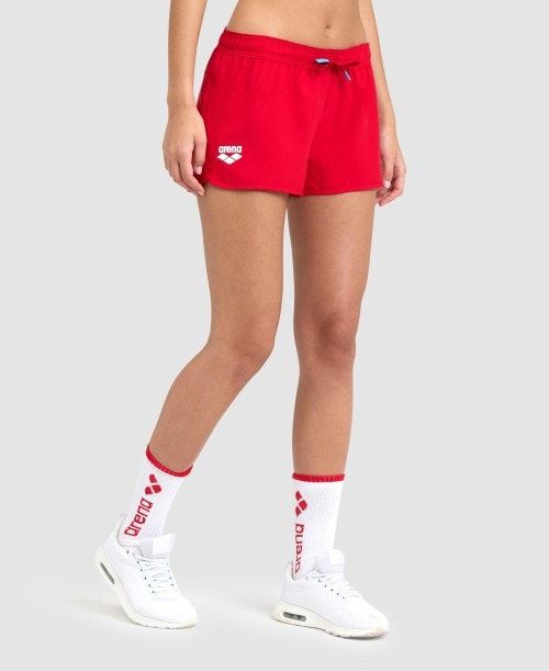 Red Arena Team Short Solid | HKBFEDC-42