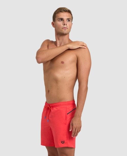 Red / Dark Olive Arena Pro Beach Boxer | ERIKPCB-16