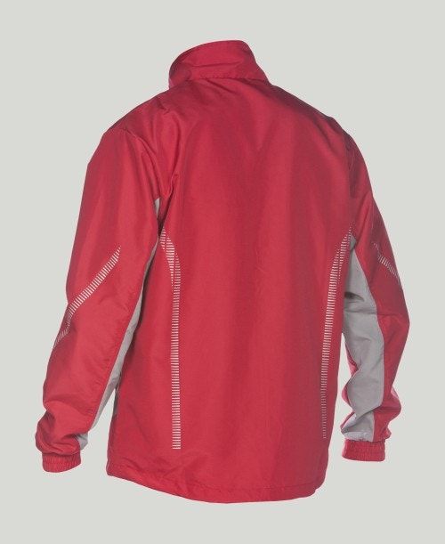 Red / Grey Arena Team Line Warm-up Jacket | RQVYEXZ-81