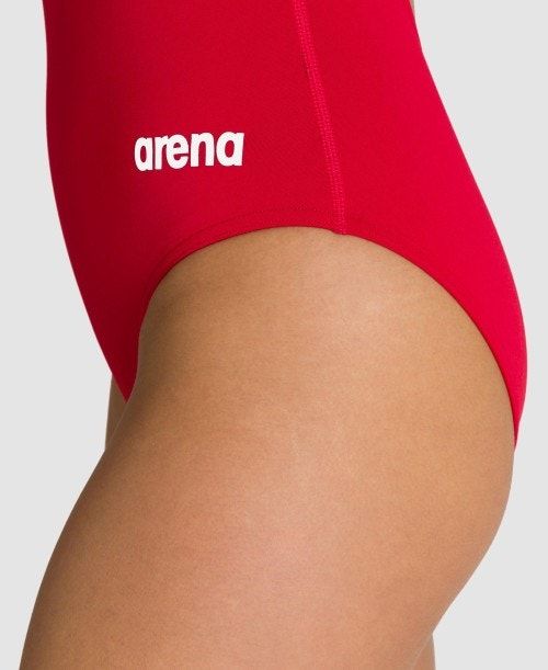 Red / White Arena Team Light Drop Back One Piece | QIGELFT-51