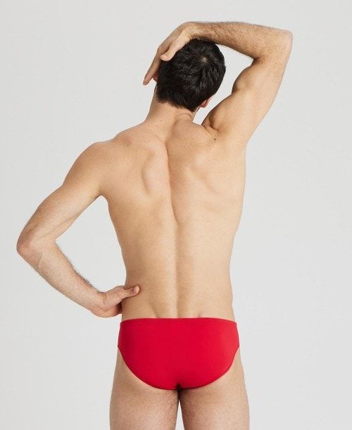 Red / White Arena Team Solid Brief | IACFUQL-18