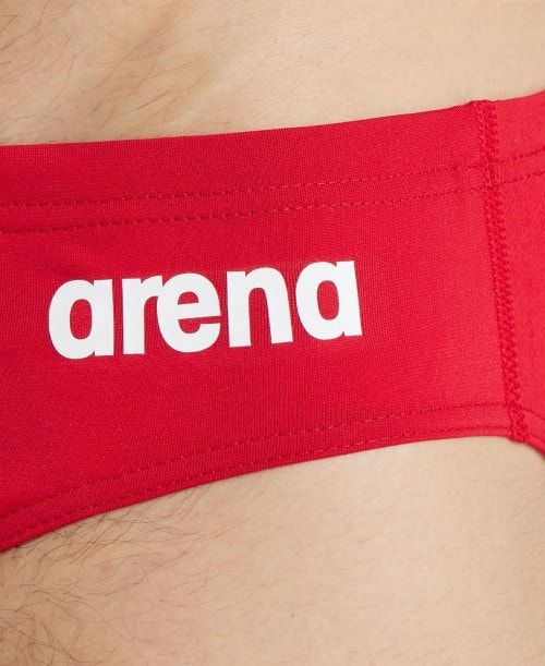 Red / White Arena Team Solid Brief | IACFUQL-18