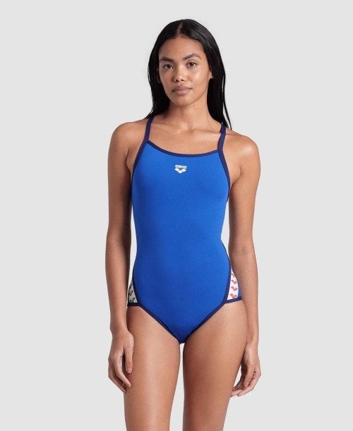 Royal / Navy Arena Icons Super Fly Back Solid One Piece | VPIJTRC-26