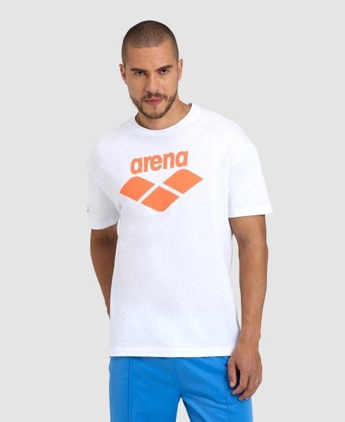 White Arena Icons T-shirt | CIZJKRG-58