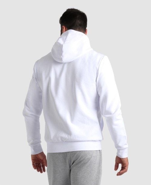 White Arena Team Hooded Jacket Panel | VKDUMWO-74