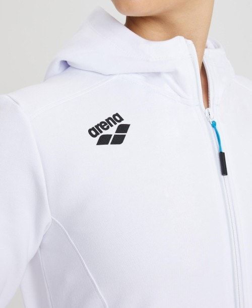 White Arena Team Hooded Jacket Panel | YROCBLE-24