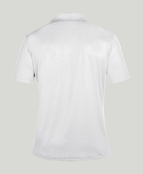 White Arena Team Line Tech Short Sleeve Polo | XKZESBU-74