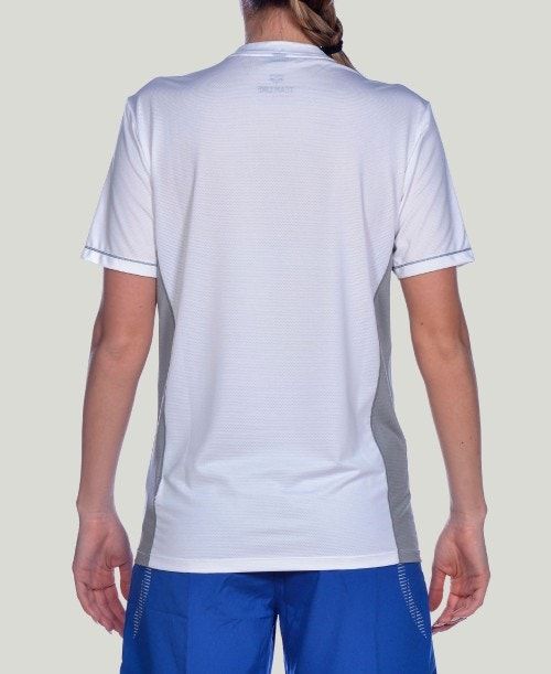 White Arena Team Line Tech Short Sleeve Tee | ILJGEVP-15