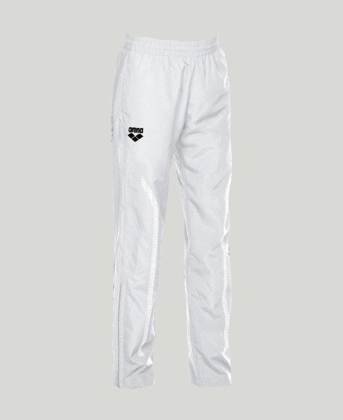 White Arena Team Line Warm-up Pant | RNQIAOV-26