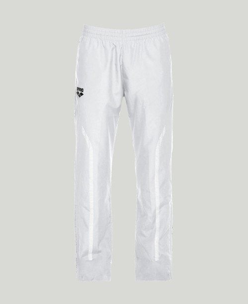 White Arena Team Line Warm-up Pant | RNQIAOV-26