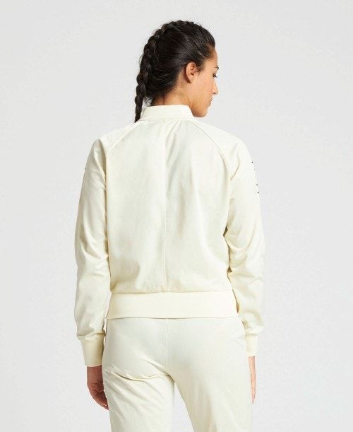 White / White Arena Relax Iv Team Full-zip Jacket | YXTEGDK-34